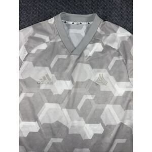 ADIDAS Men's Grey Tech Graphic Camo Soccer Jersey Size Medium FP7914